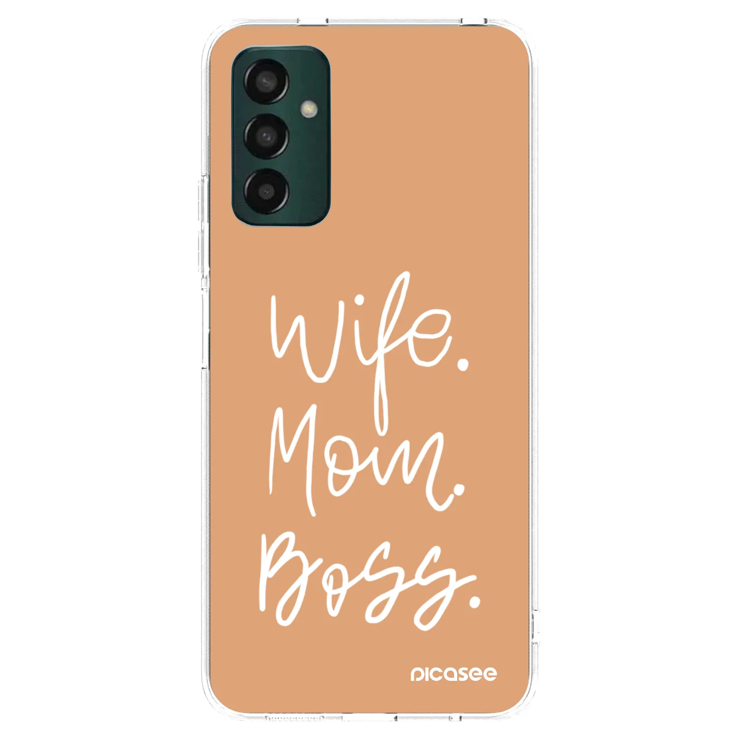 Picasee silikonska prozirna maskica za Samsung Galaxy M23 5G - Boss Mama