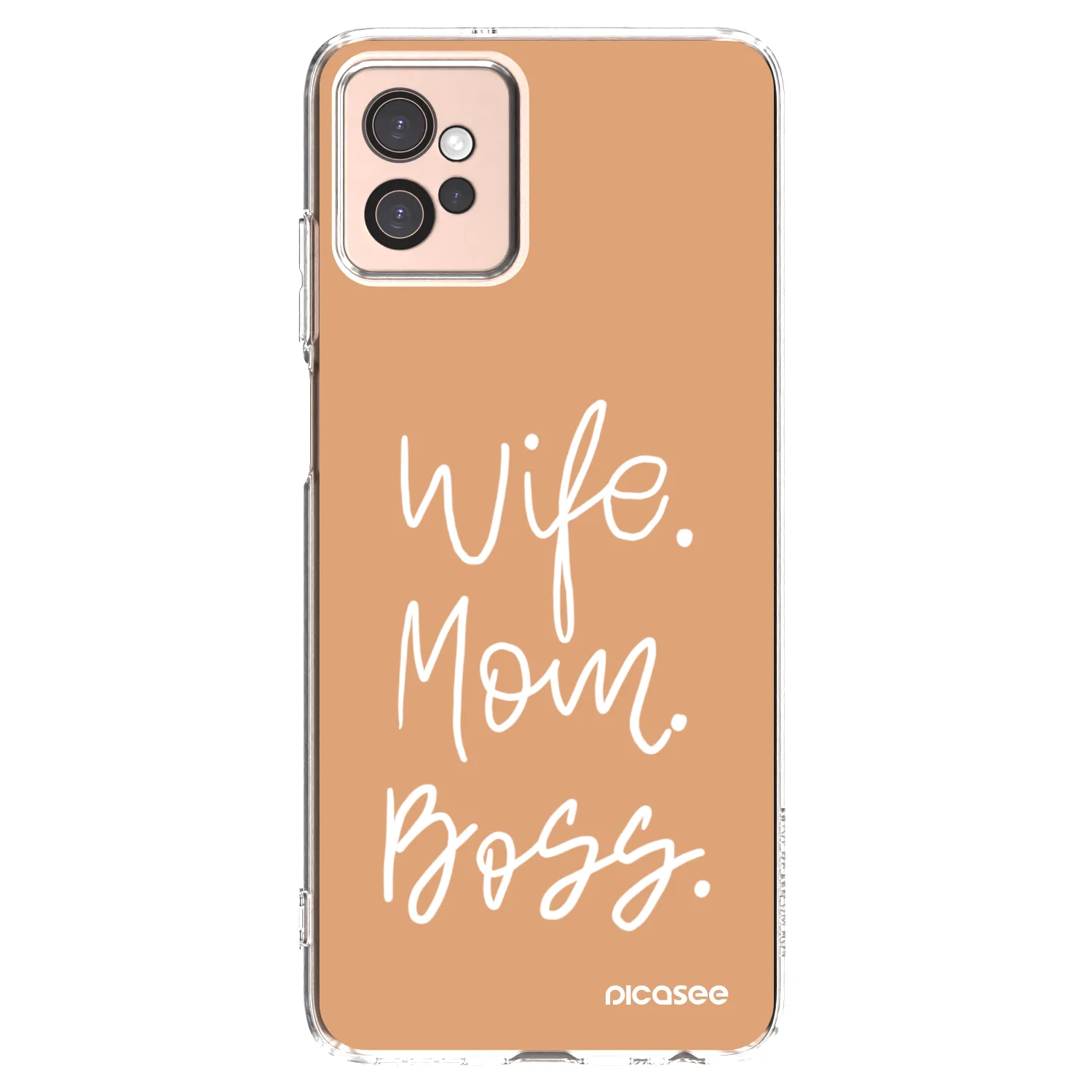 Picasee silikonska prozirna maskica za Motorola Moto G32 - Boss Mama
