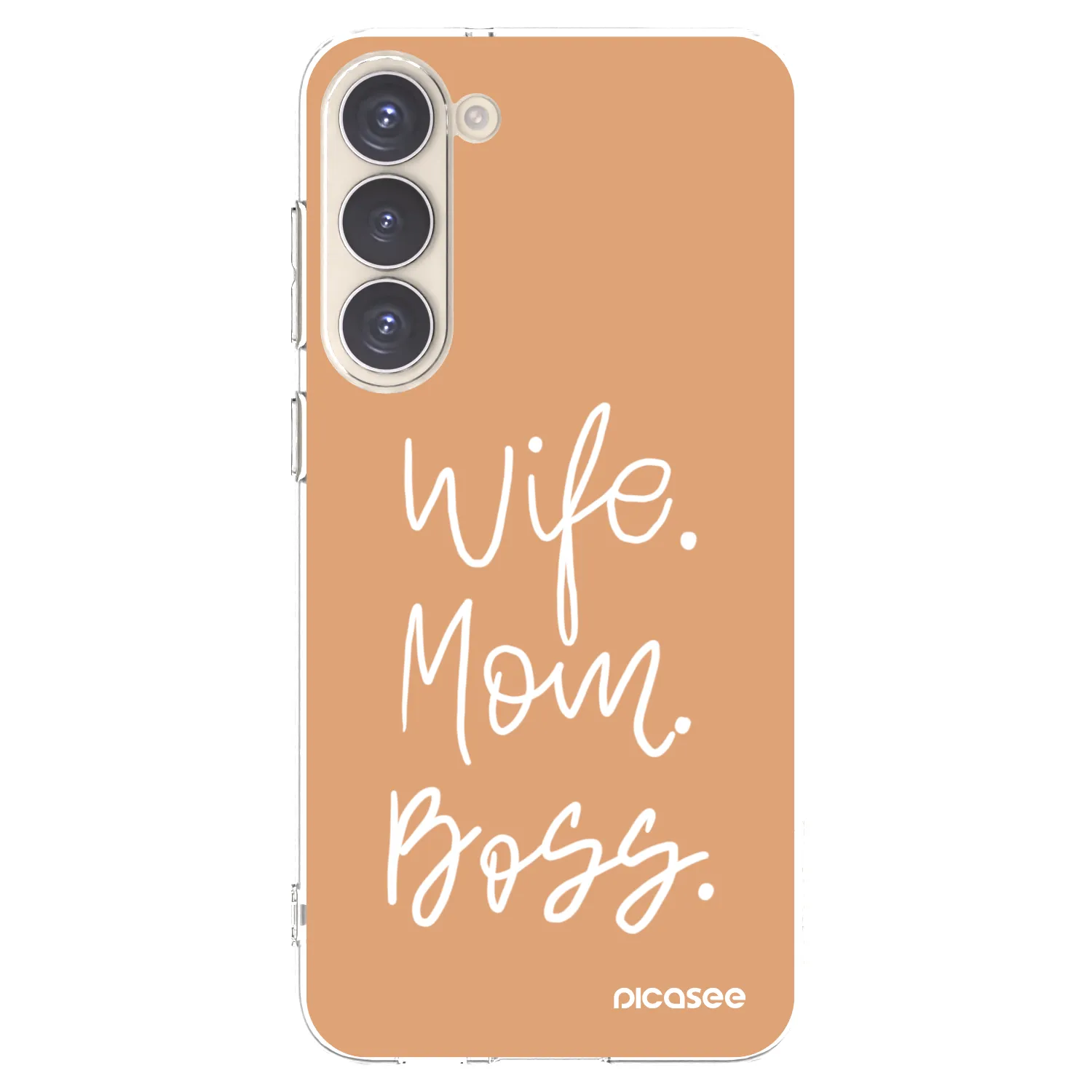 Picasee silikonska prozirna maskica za Samsung Galaxy S23+ 5G - Boss Mama