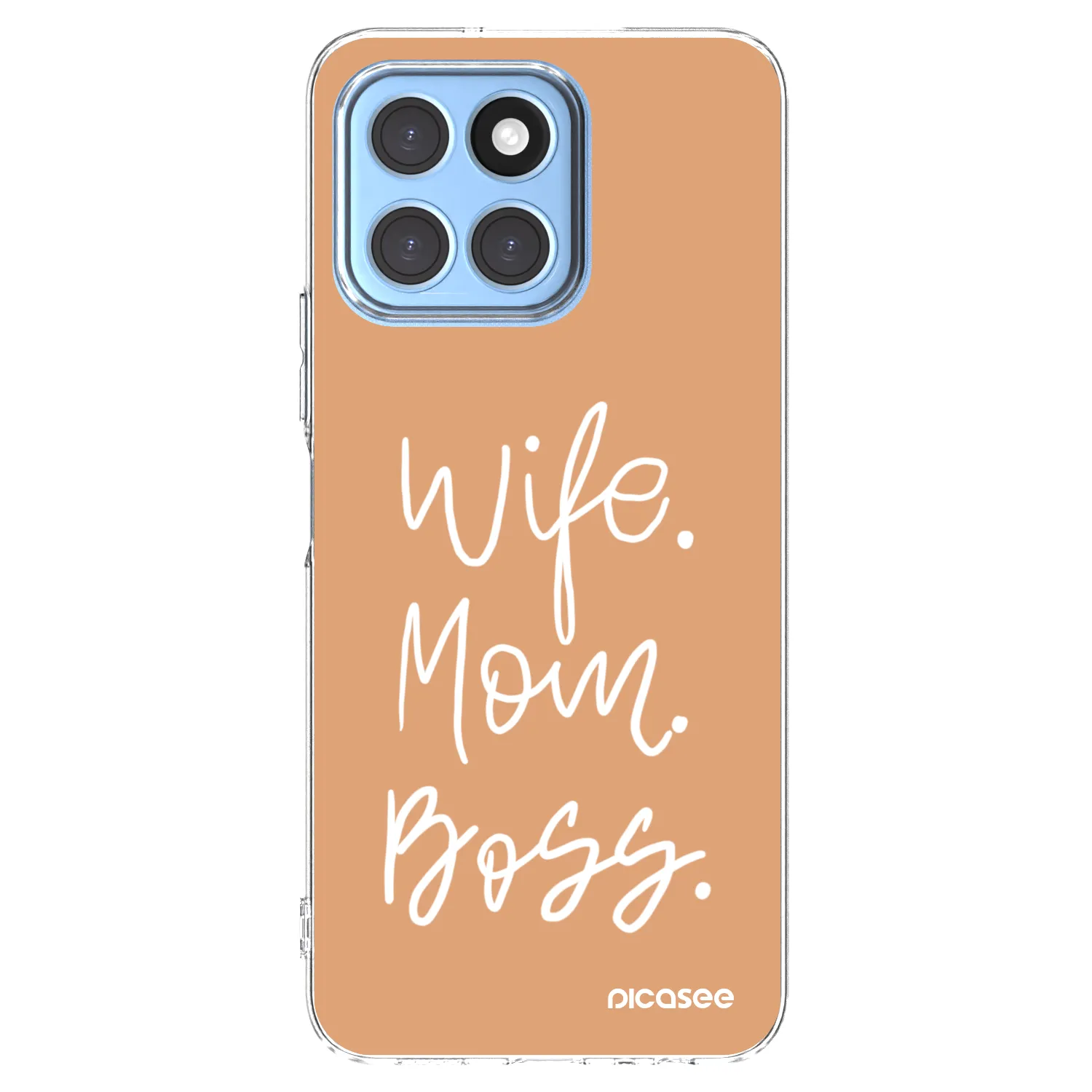 Picasee silikonska prozirna maskica za Honor X6 - Boss Mama