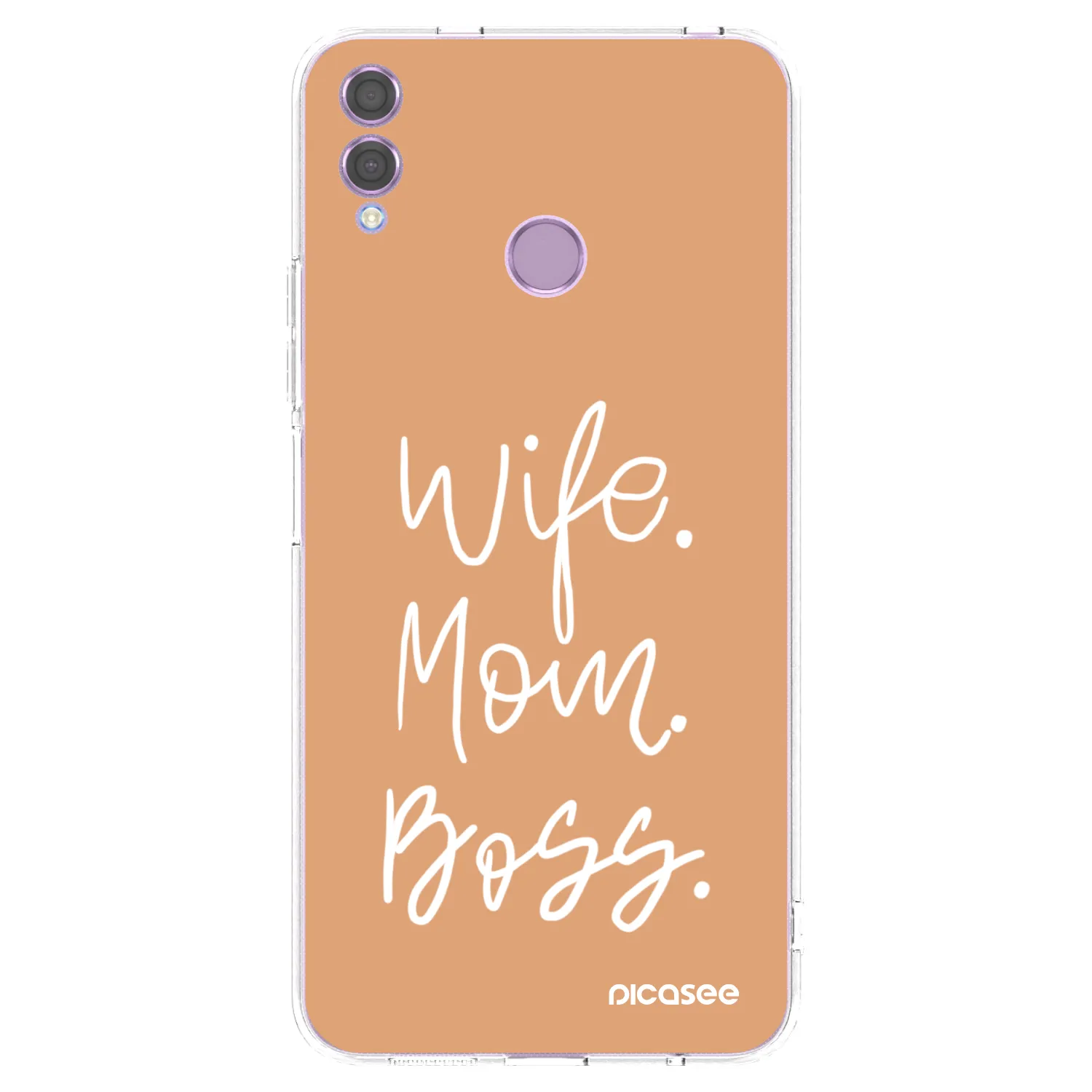 Picasee silikonska prozirna maskica za Honor 8X - Boss Mama