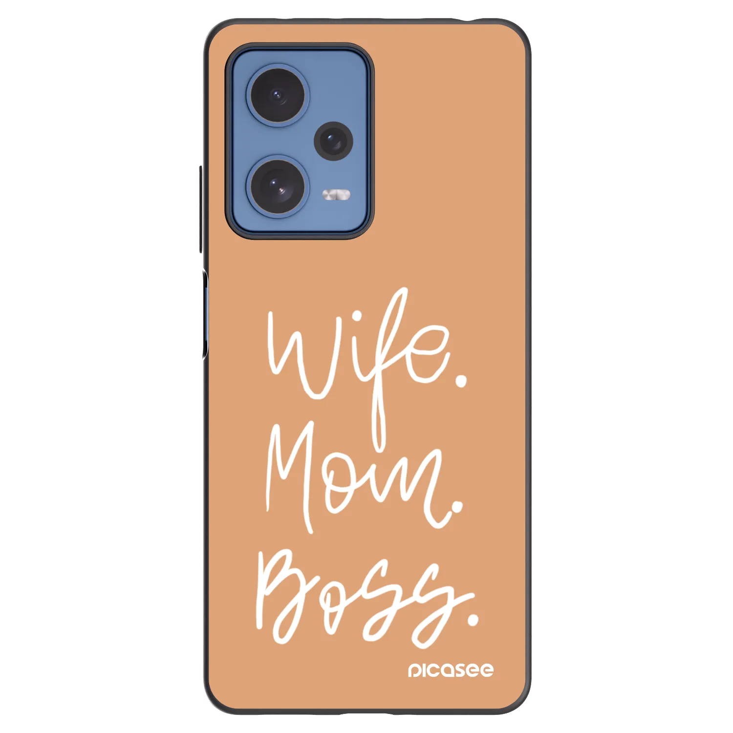 Picasee crna silikonska maskica za Xiaomi Redmi Note 12 Pro 5G - Boss Mama