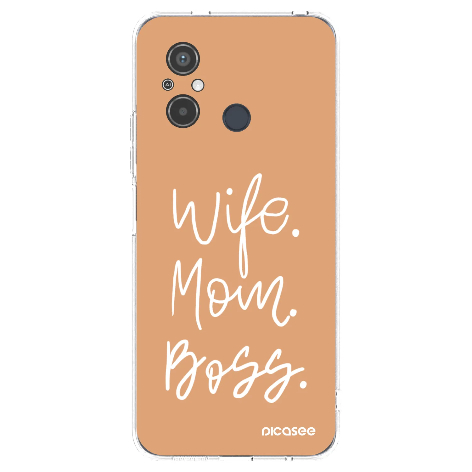 Picasee silikonska prozirna maskica za Xiaomi Redmi 12C - Boss Mama