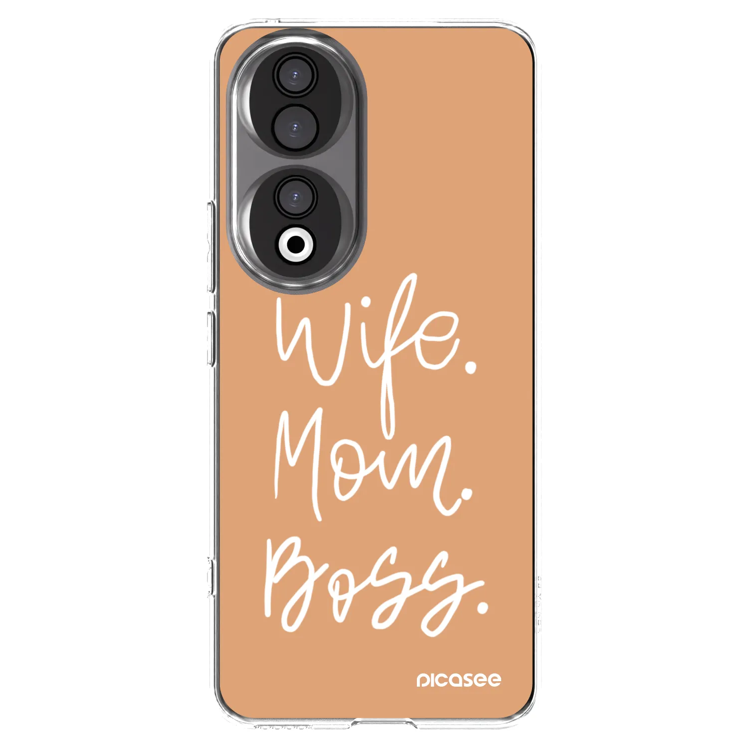 Picasee silikonska prozirna maskica za Honor 90 5G - Boss Mama
