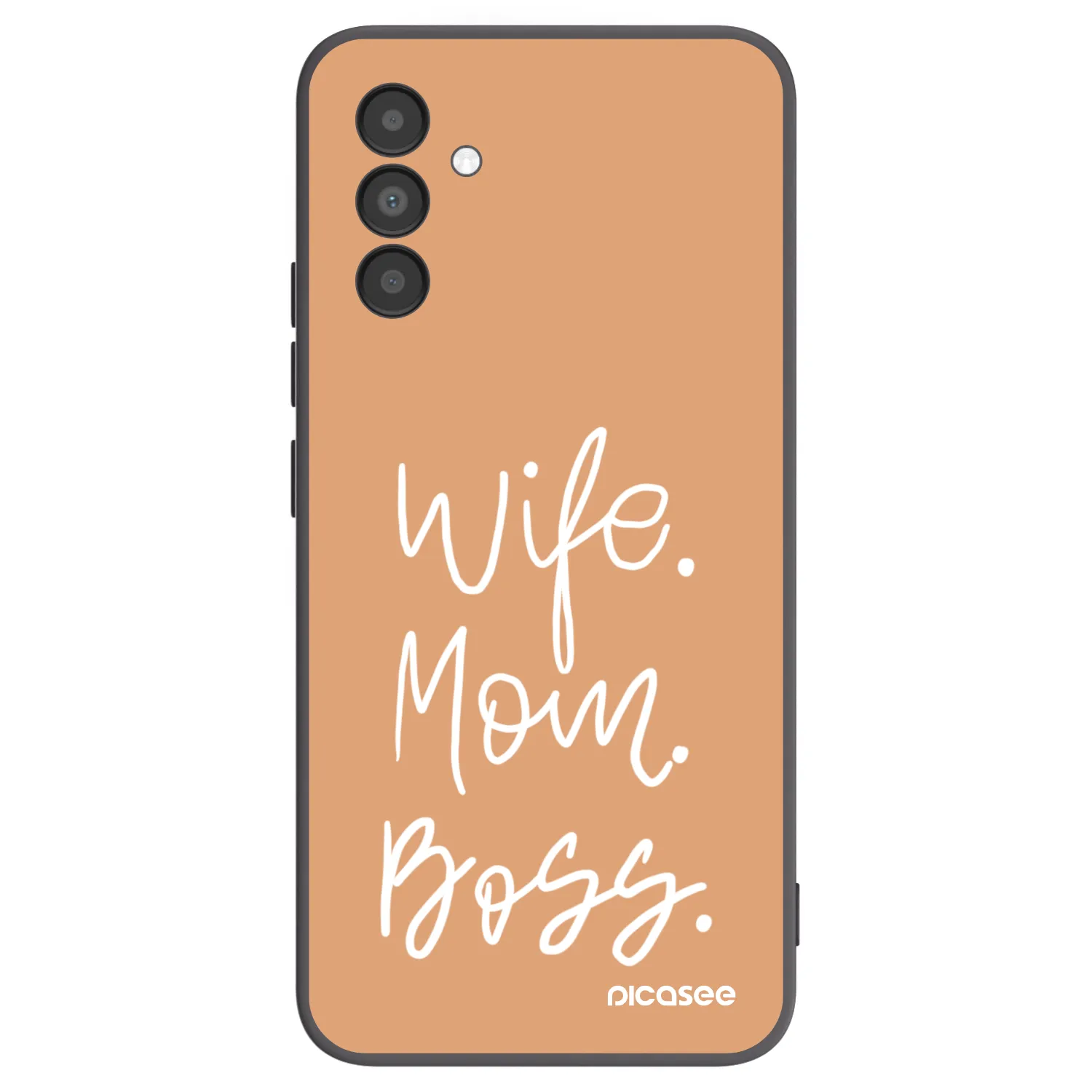 Picasee crna silikonska maskica za Samsung Galaxy A04s A047F - Boss Mama