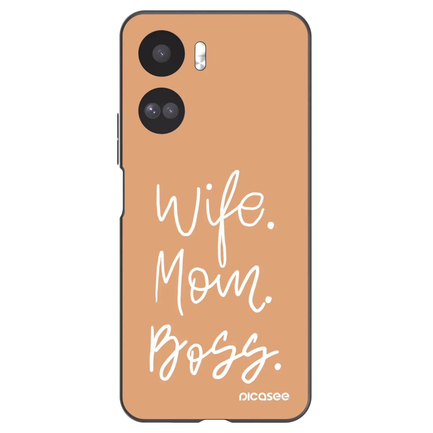 Picasee crna silikonska maskica za Honor 90 Lite 5G - Boss Mama