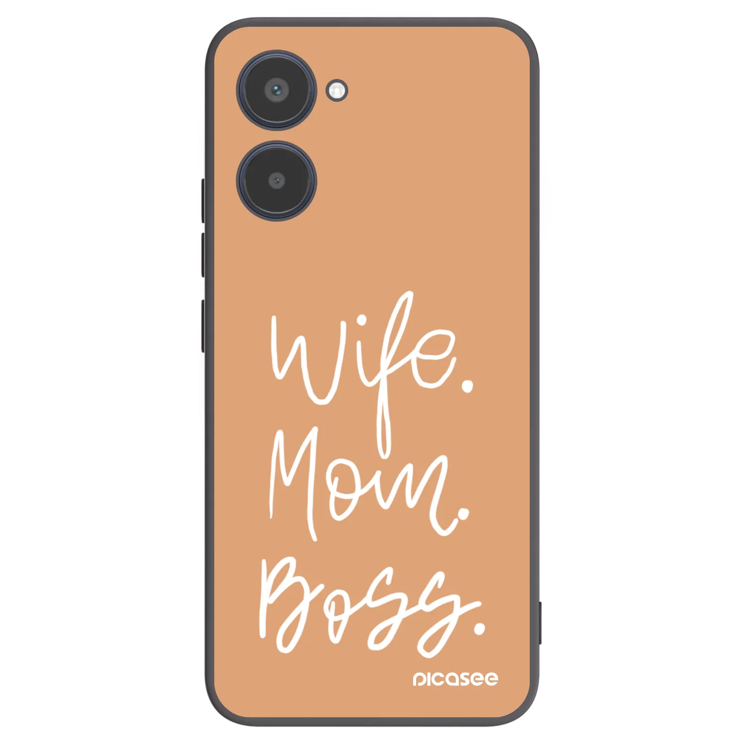 Picasee crna silikonska maskica za Realme 10 4G - Boss Mama