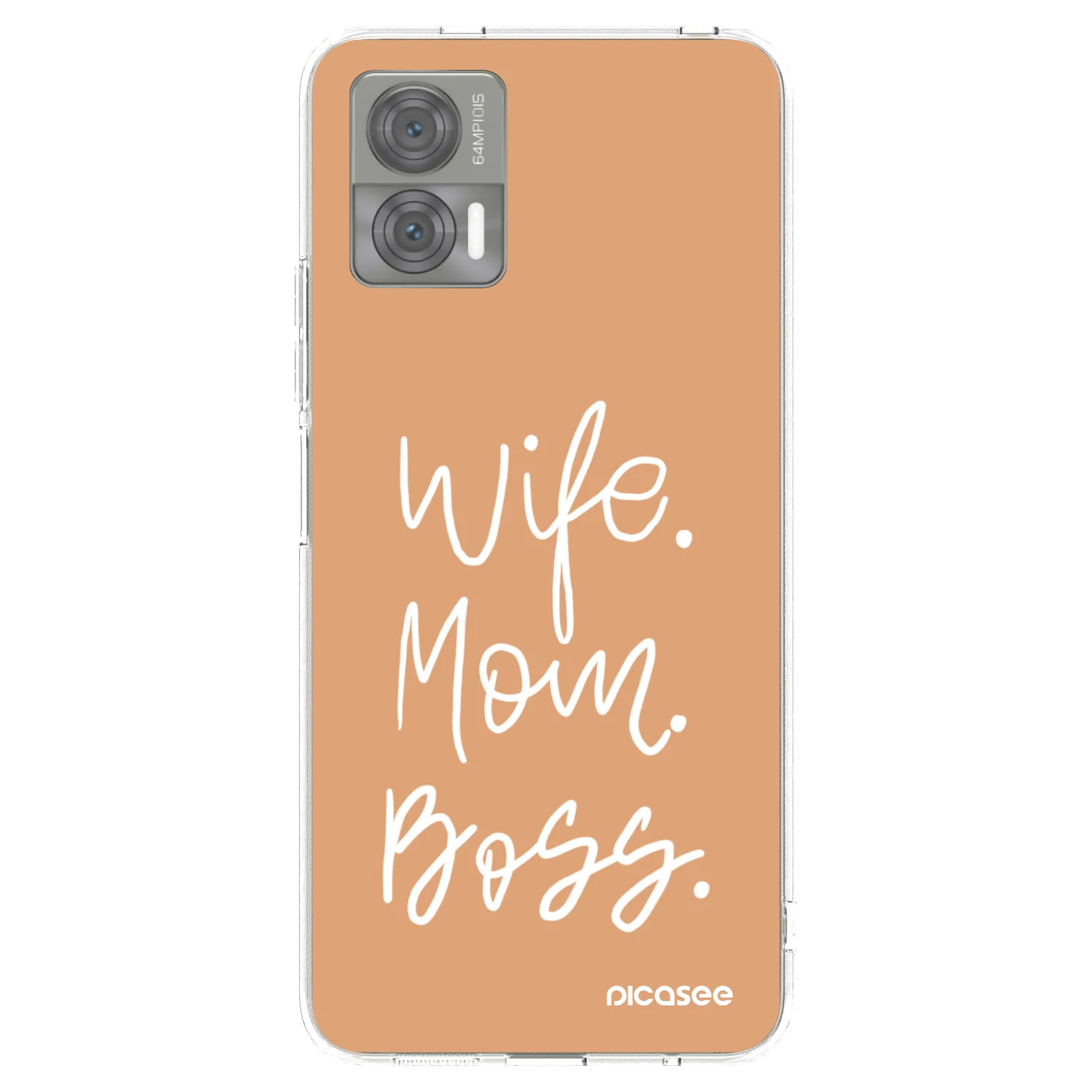 Picasee silikonska prozirna maskica za Motorola Edge 30 Neo - Boss Mama