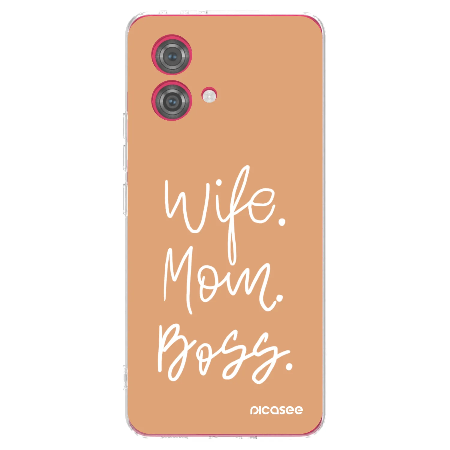 Picasee silikonska prozirna maskica za Motorola Moto G84 5G - Boss Mama