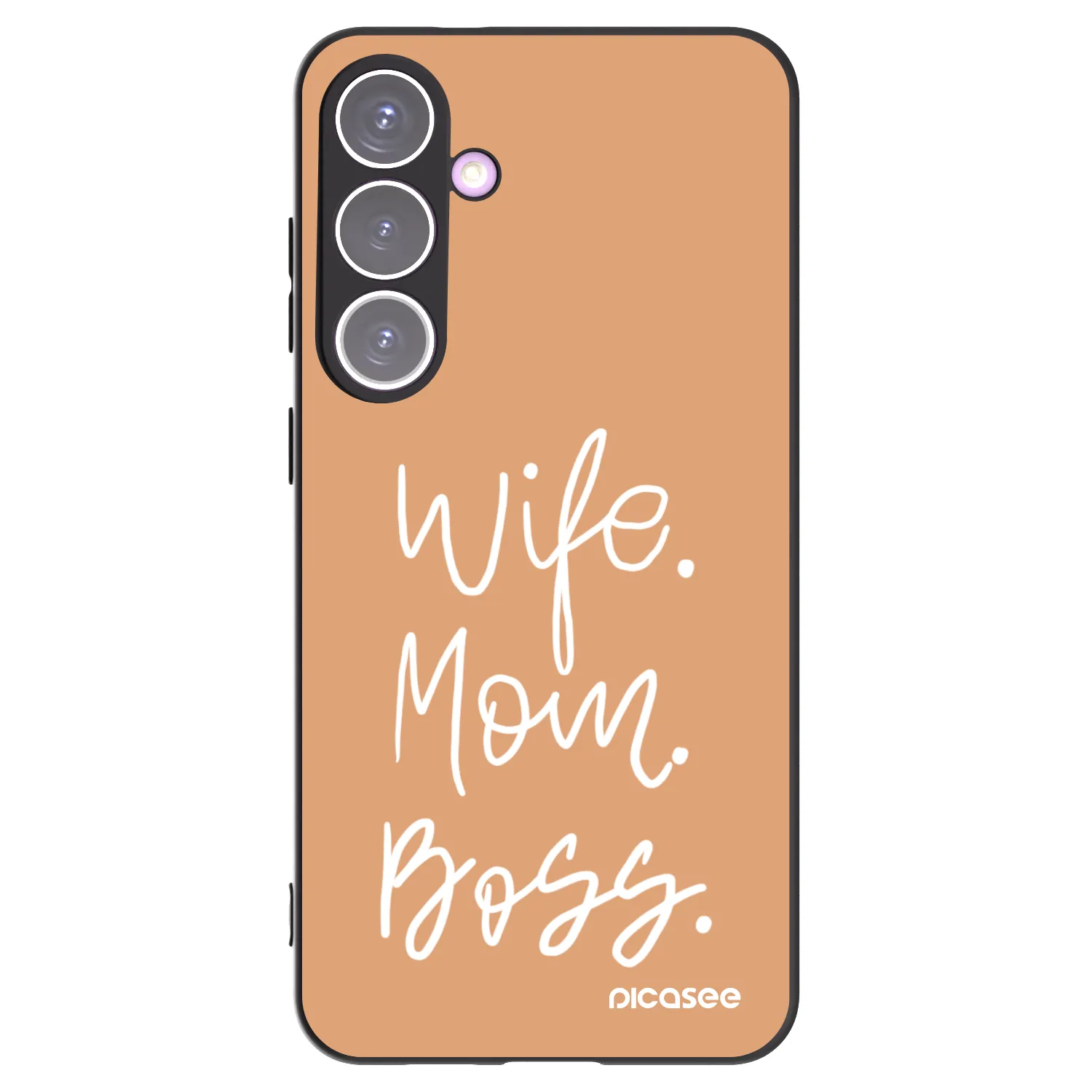 Picasee crna silikonska maskica za Samsung Galaxy S24+ S926B 5G - Boss Mama
