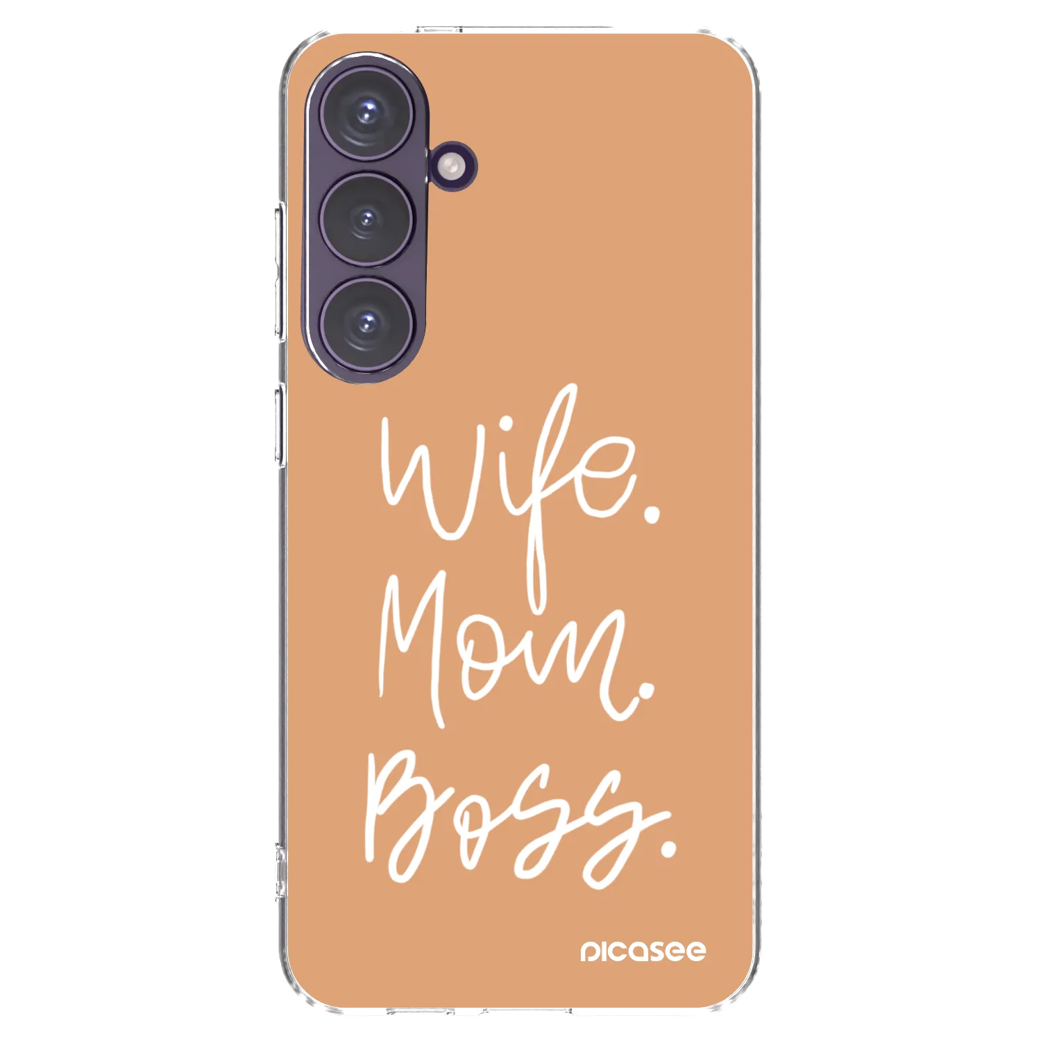 Picasee silikonska prozirna maskica za Samsung Galaxy S24+ S926B 5G - Boss Mama