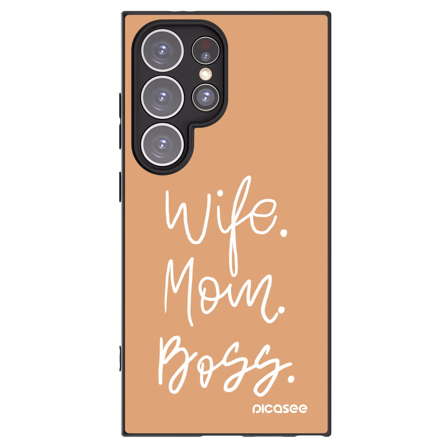 Picasee crna silikonska maskica za Samsung Galaxy S24 Ultra S928B 5G - Boss Mama