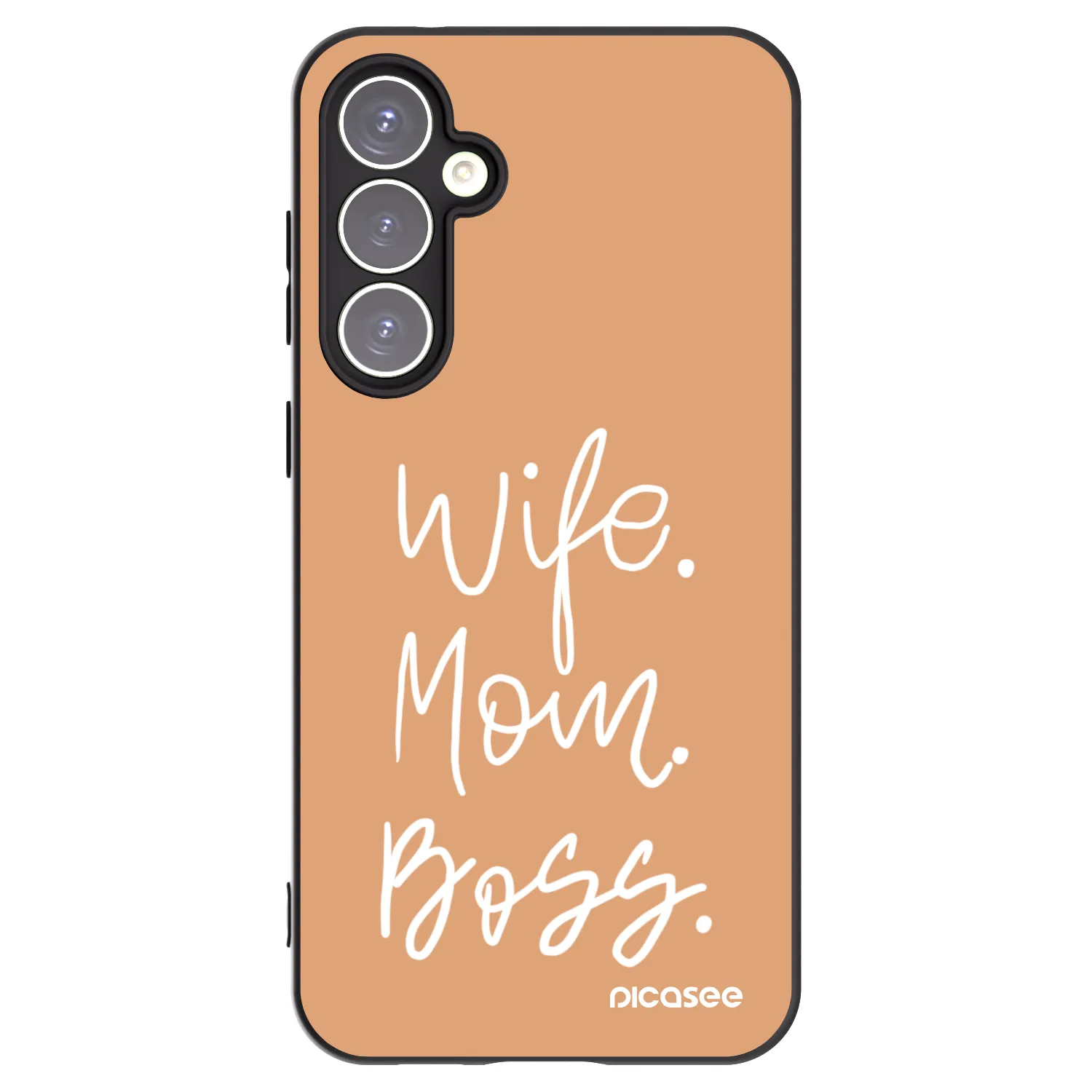 Picasee crna silikonska maskica za Samsung Galaxy S23 FE S711B - Boss Mama