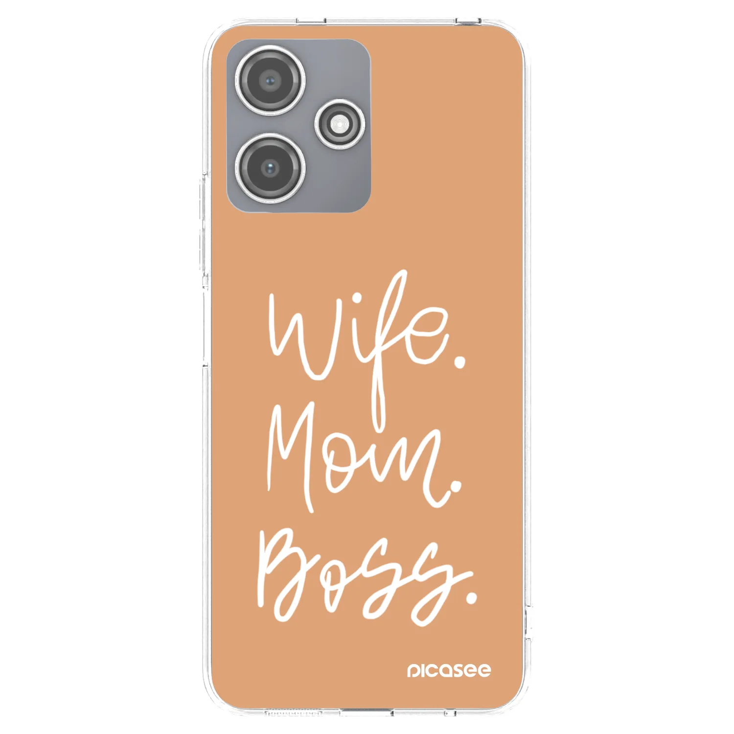 Picasee silikonska prozirna maskica za Xiaomi Redmi 12 5G - Boss Mama