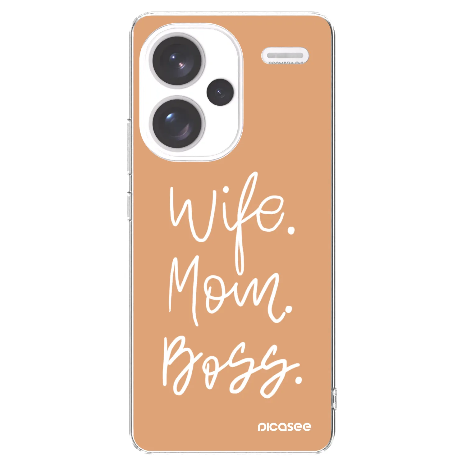 Picasee silikonska prozirna maskica za Xiaomi Redmi Note 13 Pro+ 5G - Boss Mama