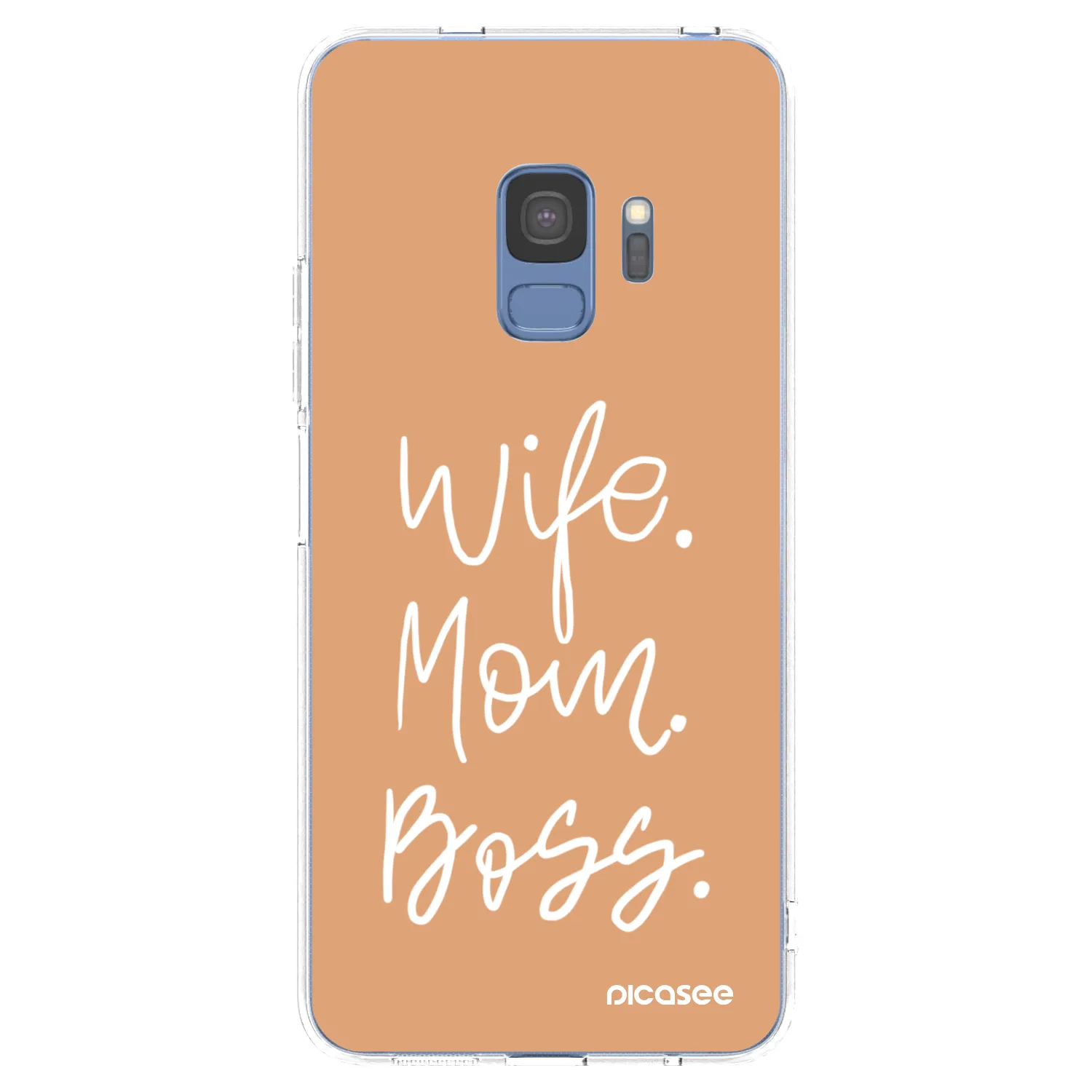 Picasee silikonska prozirna maskica za Samsung Galaxy S9 G960F - Boss Mama