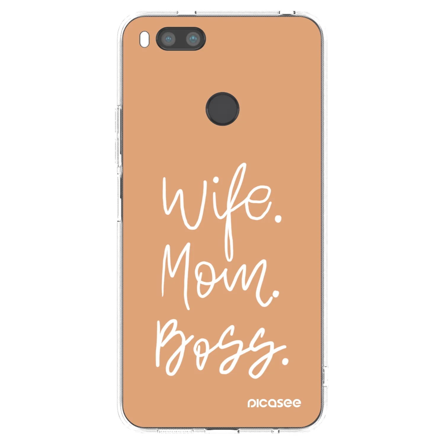 Picasee silikonska prozirna maskica za Xiaomi Mi A1 Global - Boss Mama