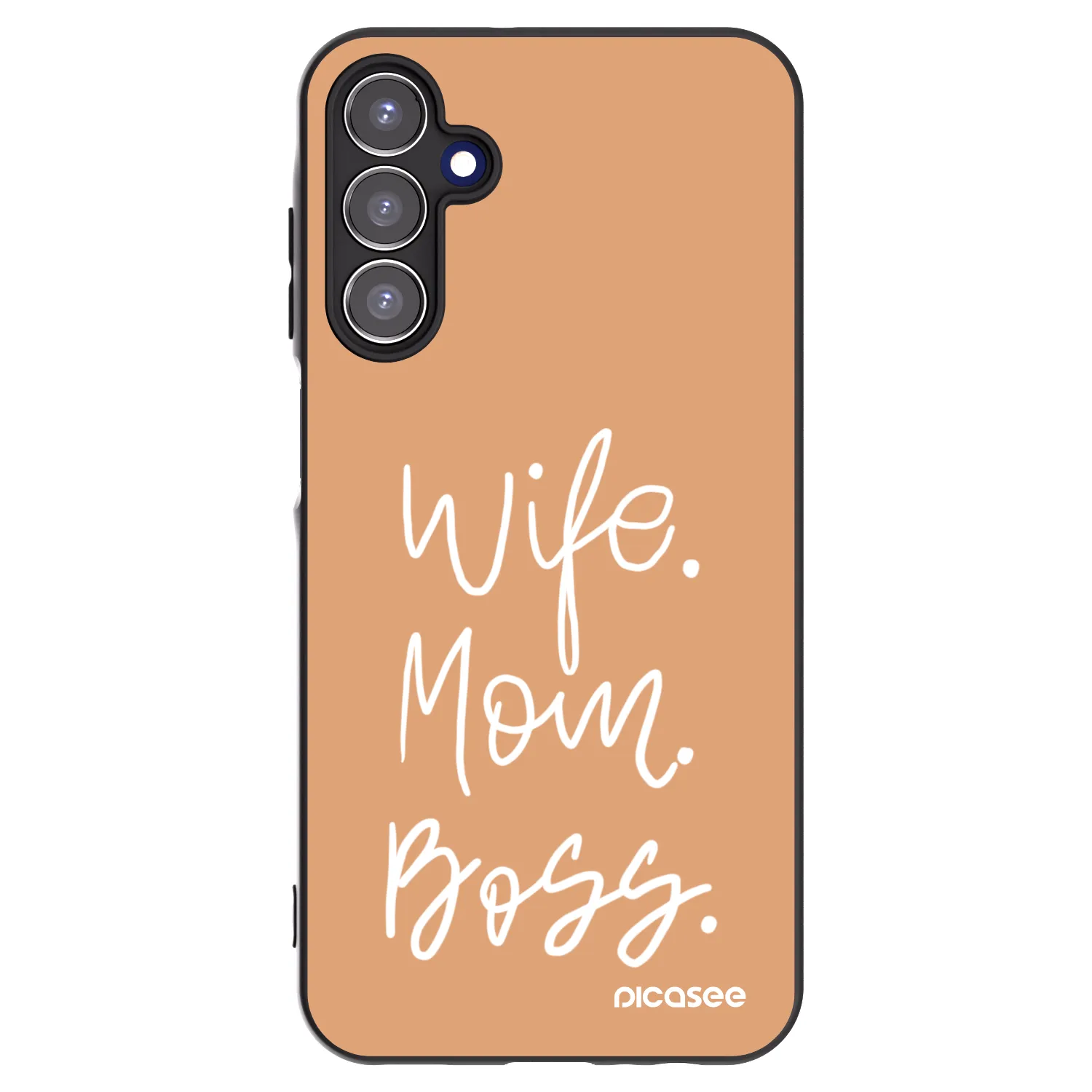 Picasee crna silikonska maskica za Samsung Galaxy A15 A156B 5G - Boss Mama