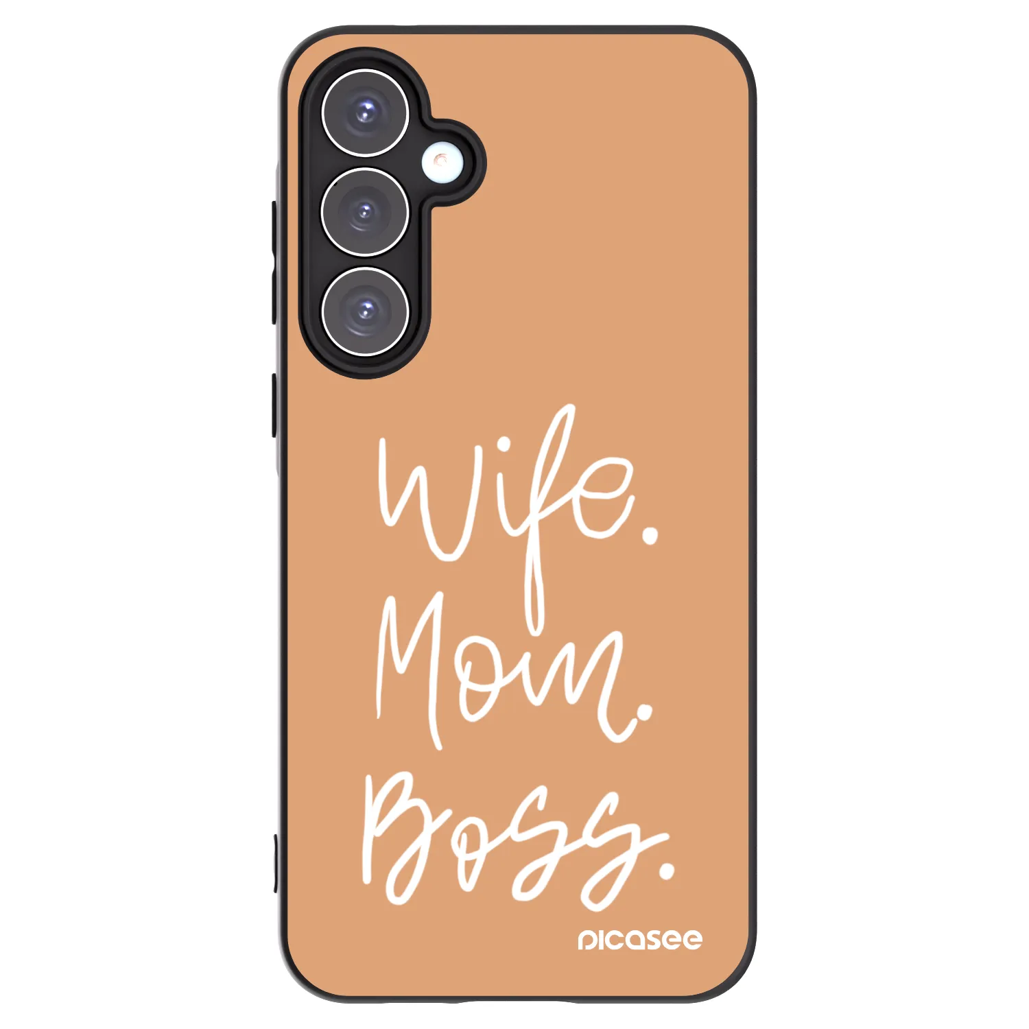 Picasee crna silikonska maskica za Samsung Galaxy A55 5G A556B - Boss Mama