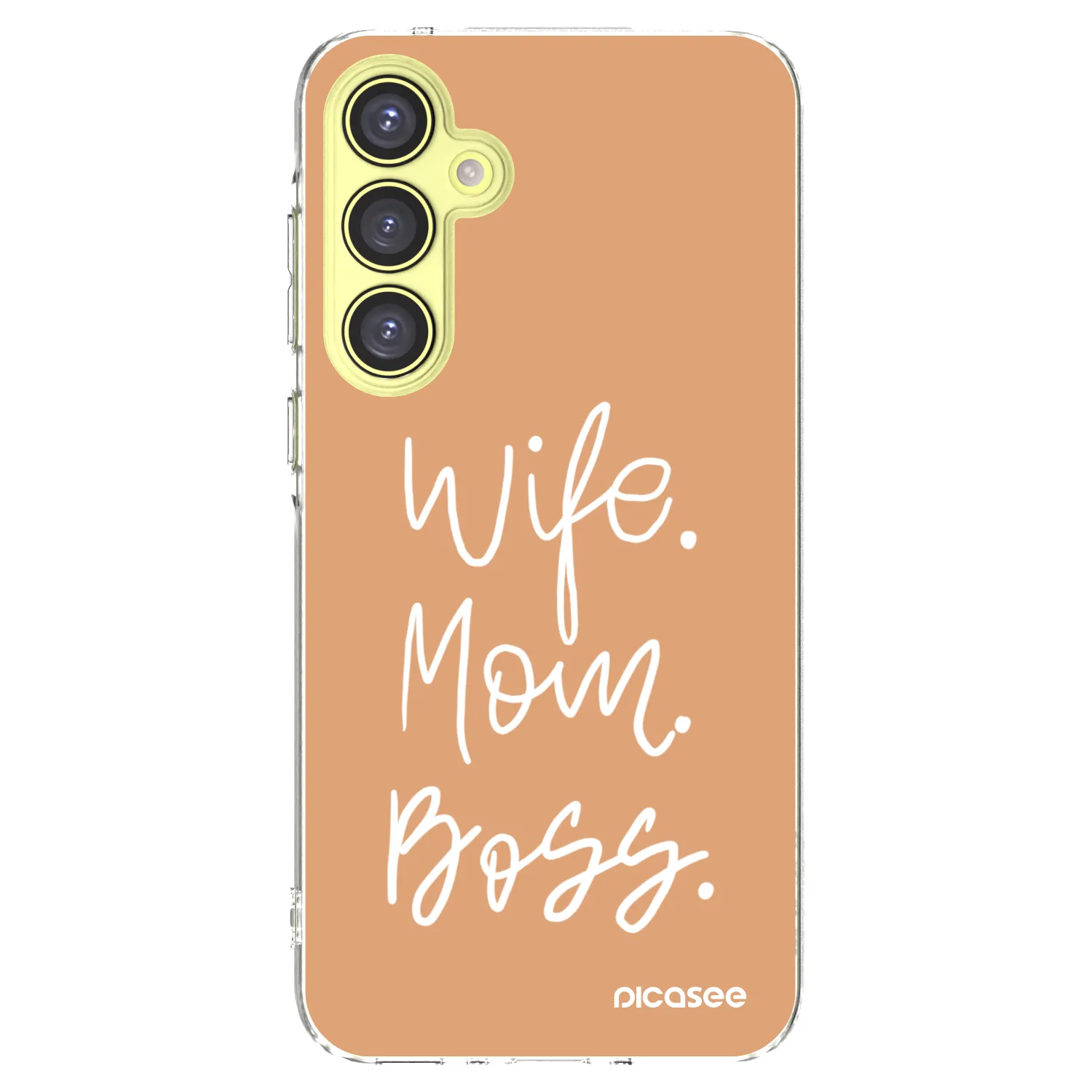 Picasee silikonska prozirna maskica za Samsung Galaxy A35 5G A356B - Boss Mama