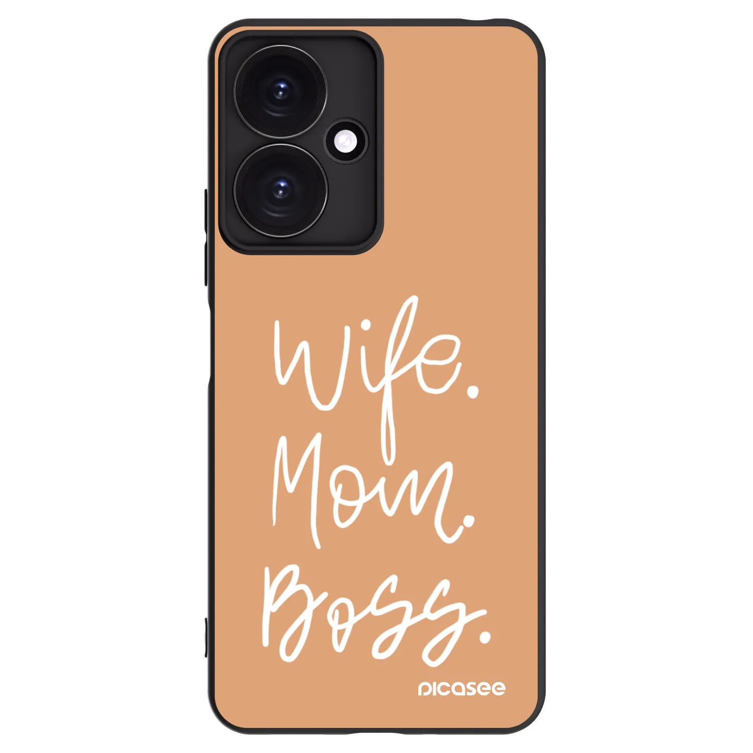 Picasee crna silikonska maskica za Xiaomi Redmi 13C 5G - Boss Mama