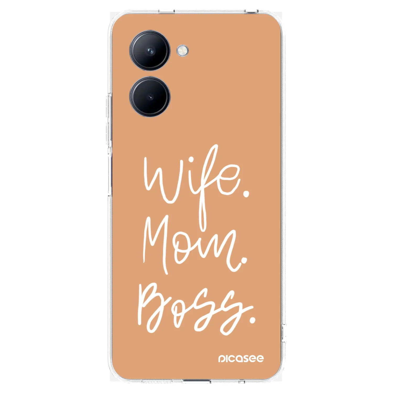 Picasee silikonska prozirna maskica za Realme C33 (2023) - Boss Mama