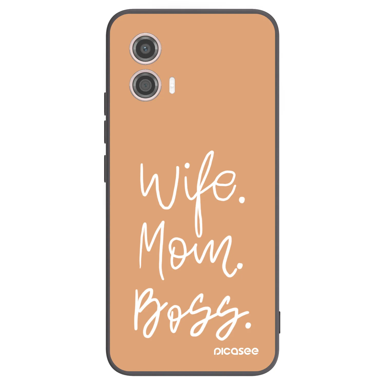 Picasee crna silikonska maskica za Motorola Moto G53 5G - Boss Mama