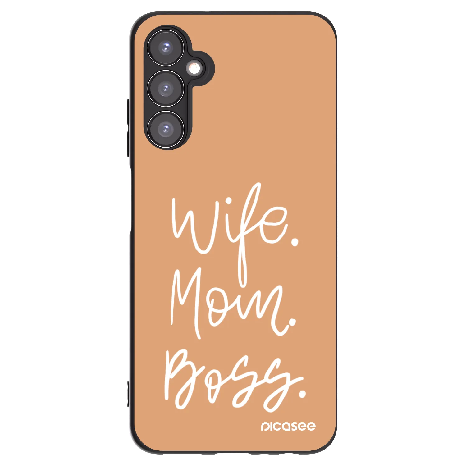Picasee crna silikonska maskica za Samsung Galaxy A05s A057G - Boss Mama