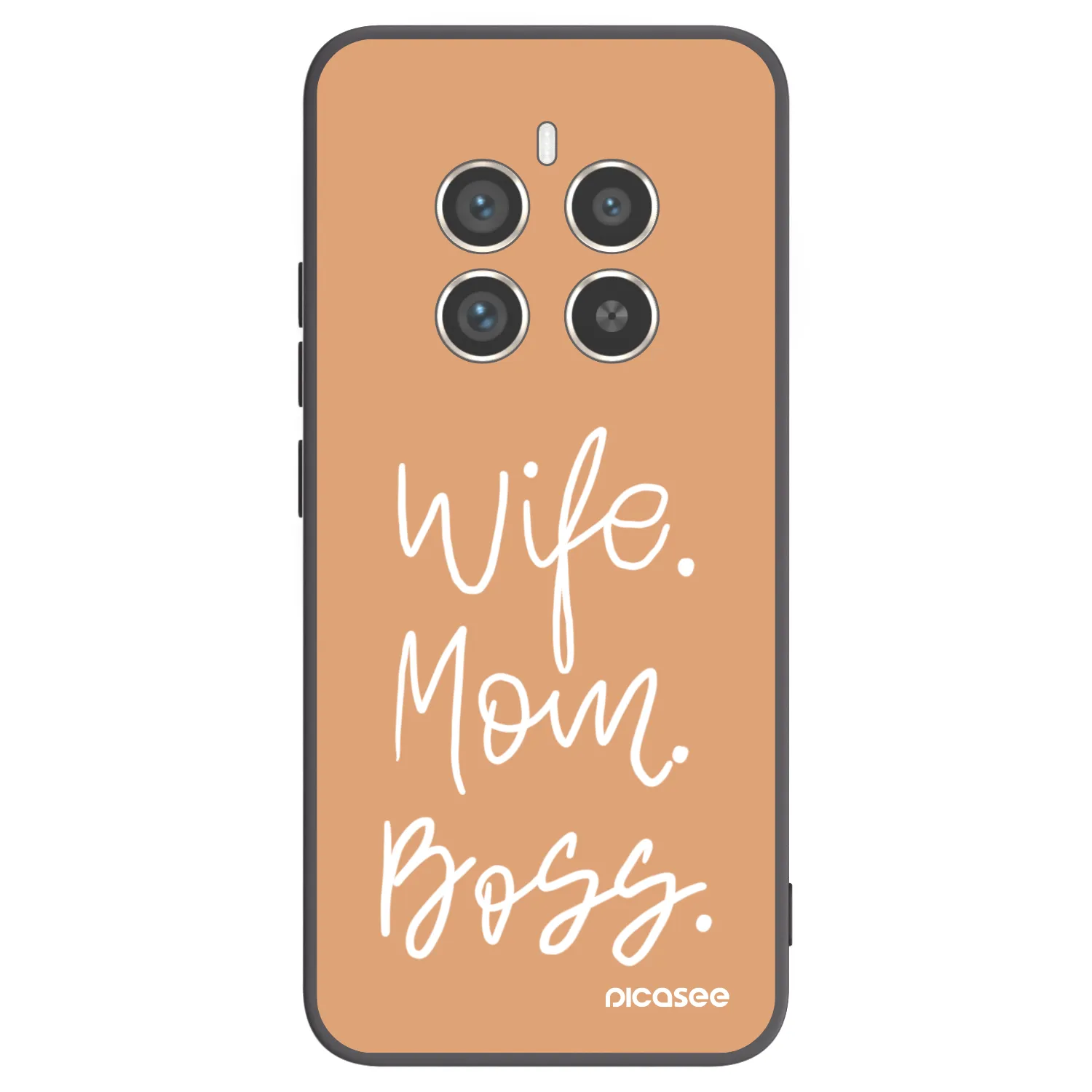 Picasee crna silikonska maskica za Realme 12 Pro 5G - Boss Mama