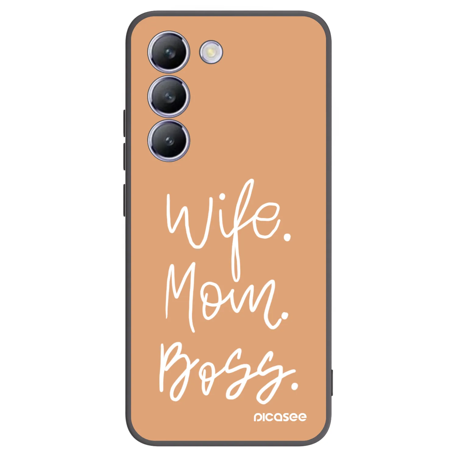 Picasee crna silikonska maskica za Vivo V40 SE 5G - Boss Mama