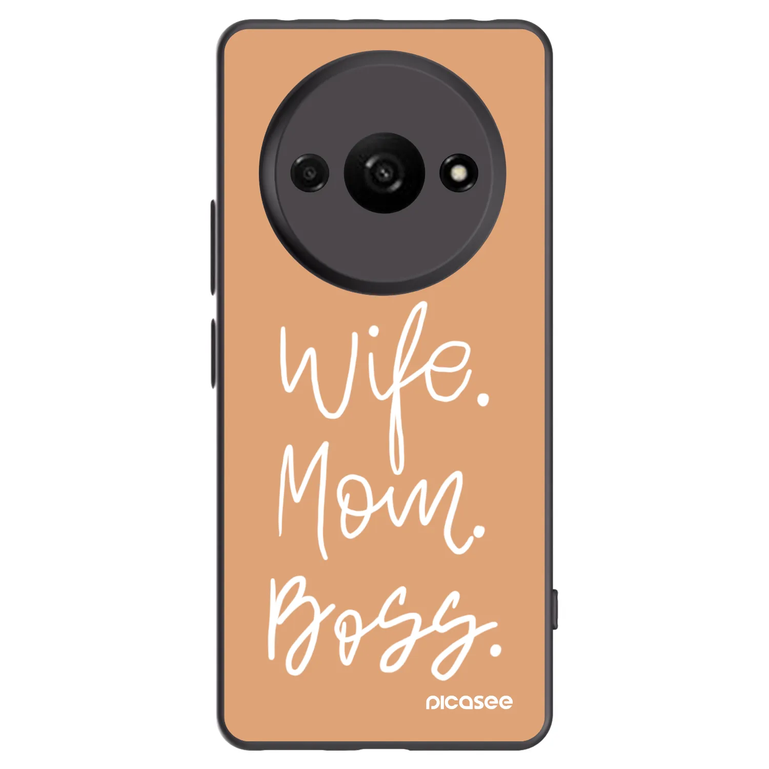 Picasee crna silikonska maskica za Xiaomi Redmi A3 - Boss Mama