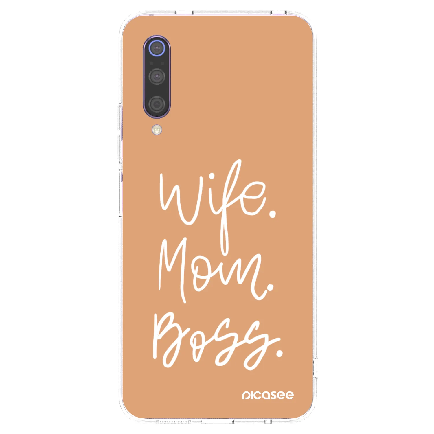 Picasee silikonska prozirna maskica za Xiaomi Mi 9 - Boss Mama