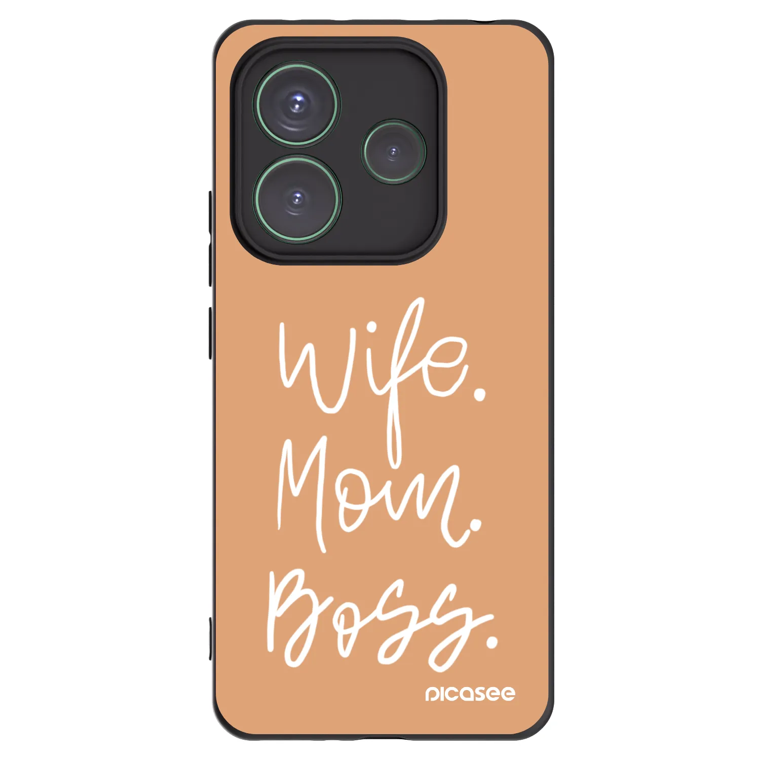 Picasee crna silikonska maskica za Xiaomi Redmi Note 14 5G - Boss Mama