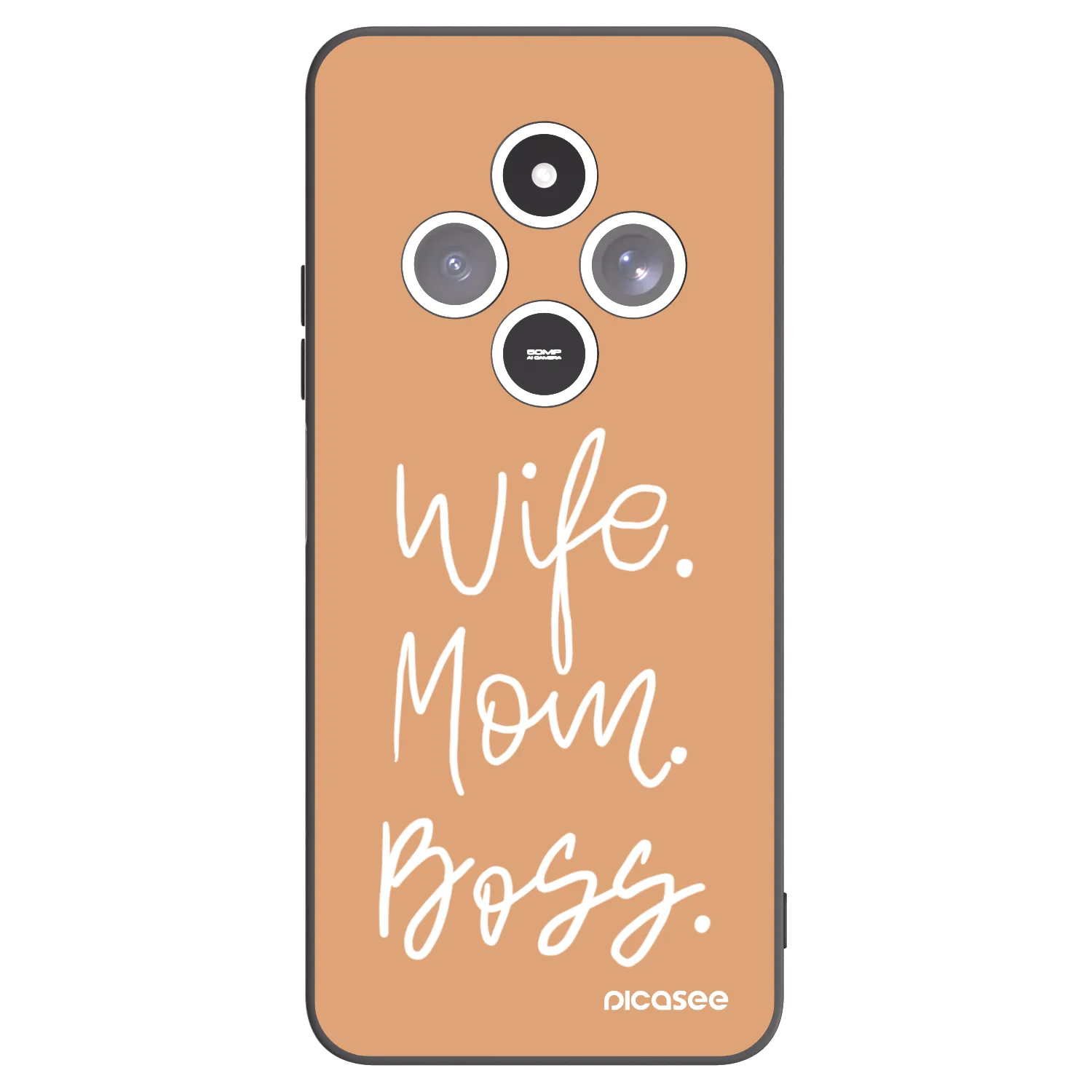 Picasee crna silikonska maskica za Xiaomi Redmi 14C - Boss Mama