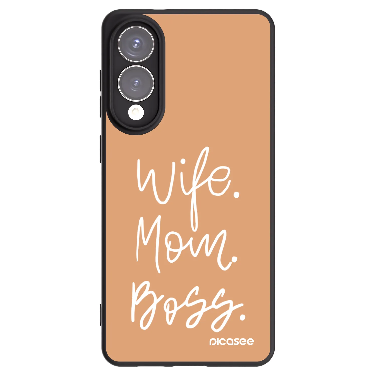 Picasee crna silikonska maskica za Samsung Galaxy S25 Edge 5G - Boss Mama