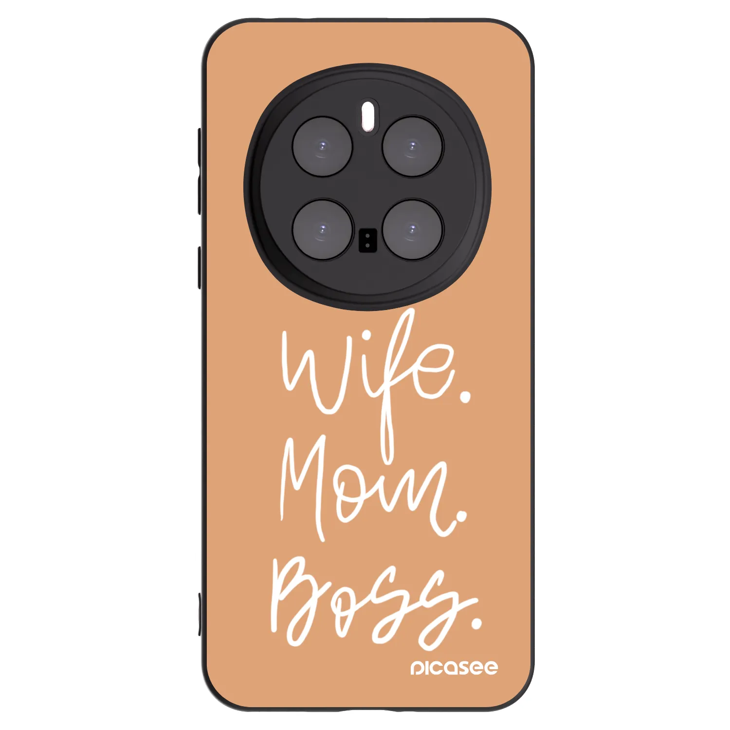 Picasee crna silikonska maskica za Honor Magic7 Pro 5G - Boss Mama