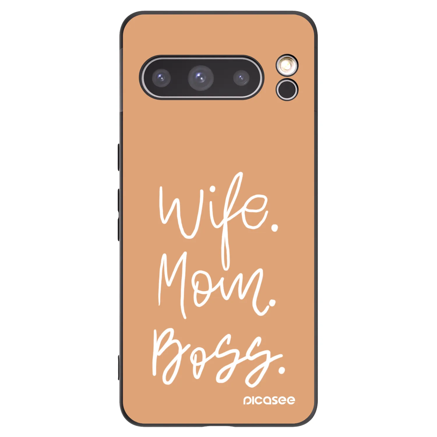 Picasee crna silikonska maskica za Google Pixel 8 Pro - Boss Mama