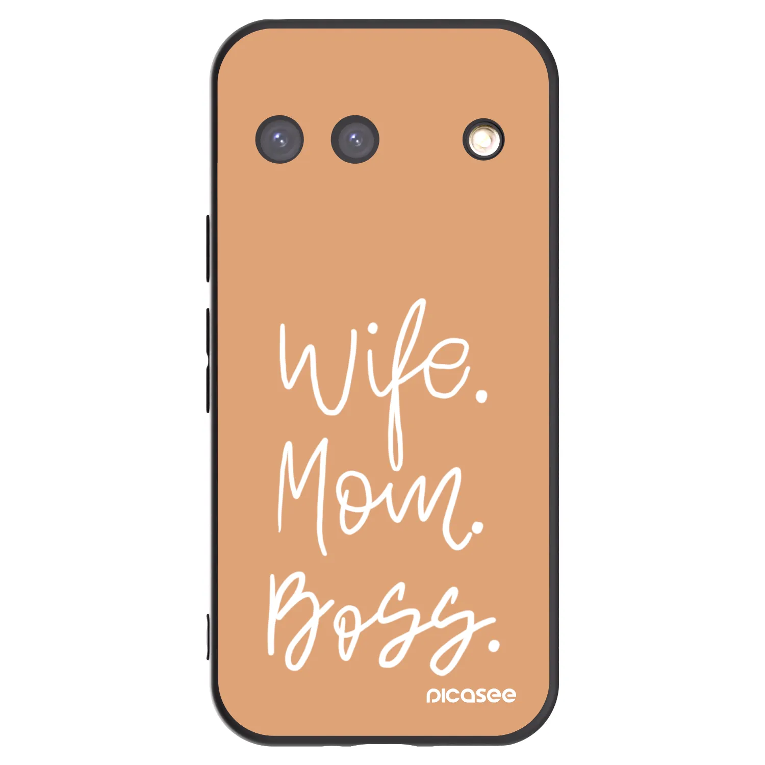 Picasee crna silikonska maskica za Google Pixel 9 - Boss Mama