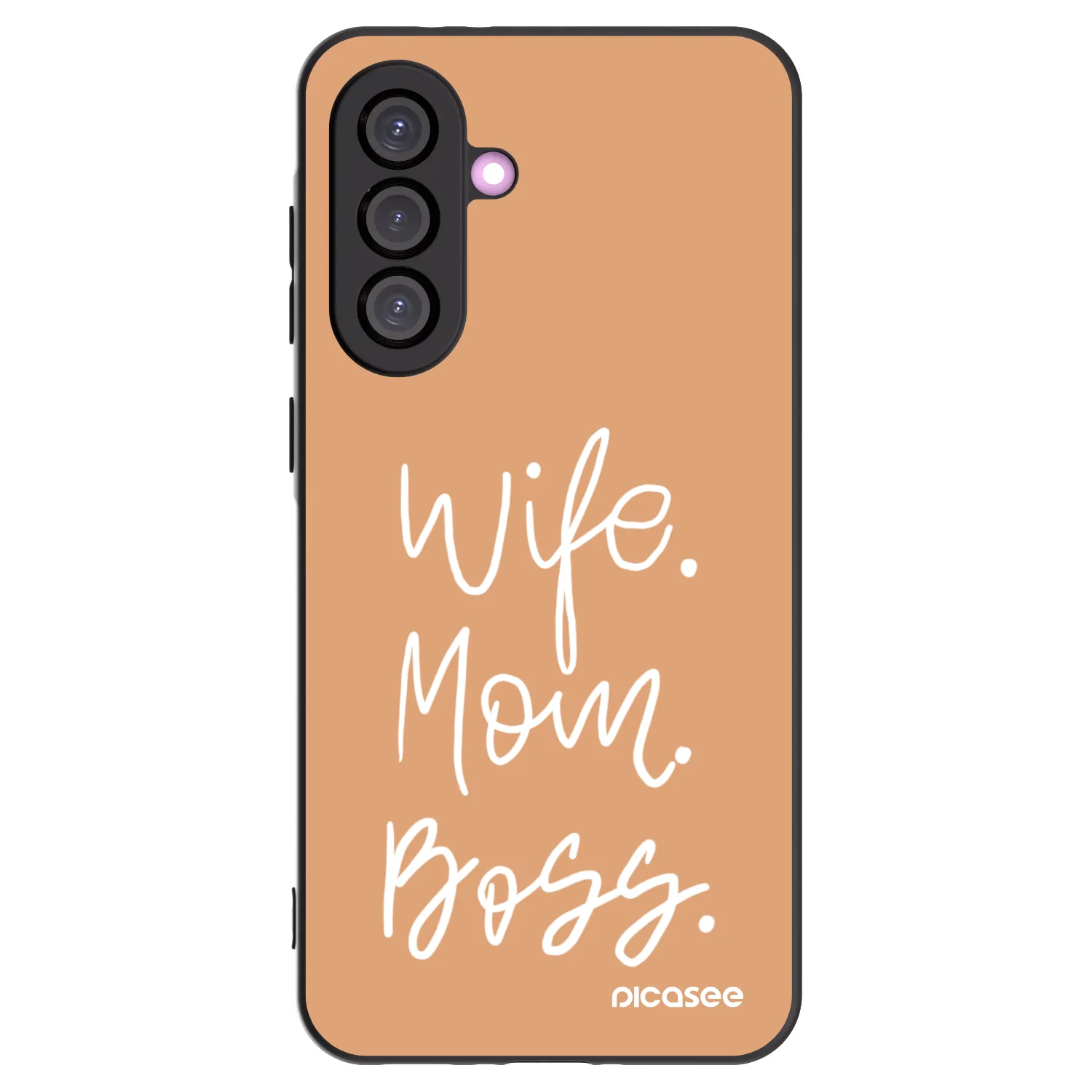 Picasee crna silikonska maskica za Samsung Galaxy A56 5G A566B - Boss Mama