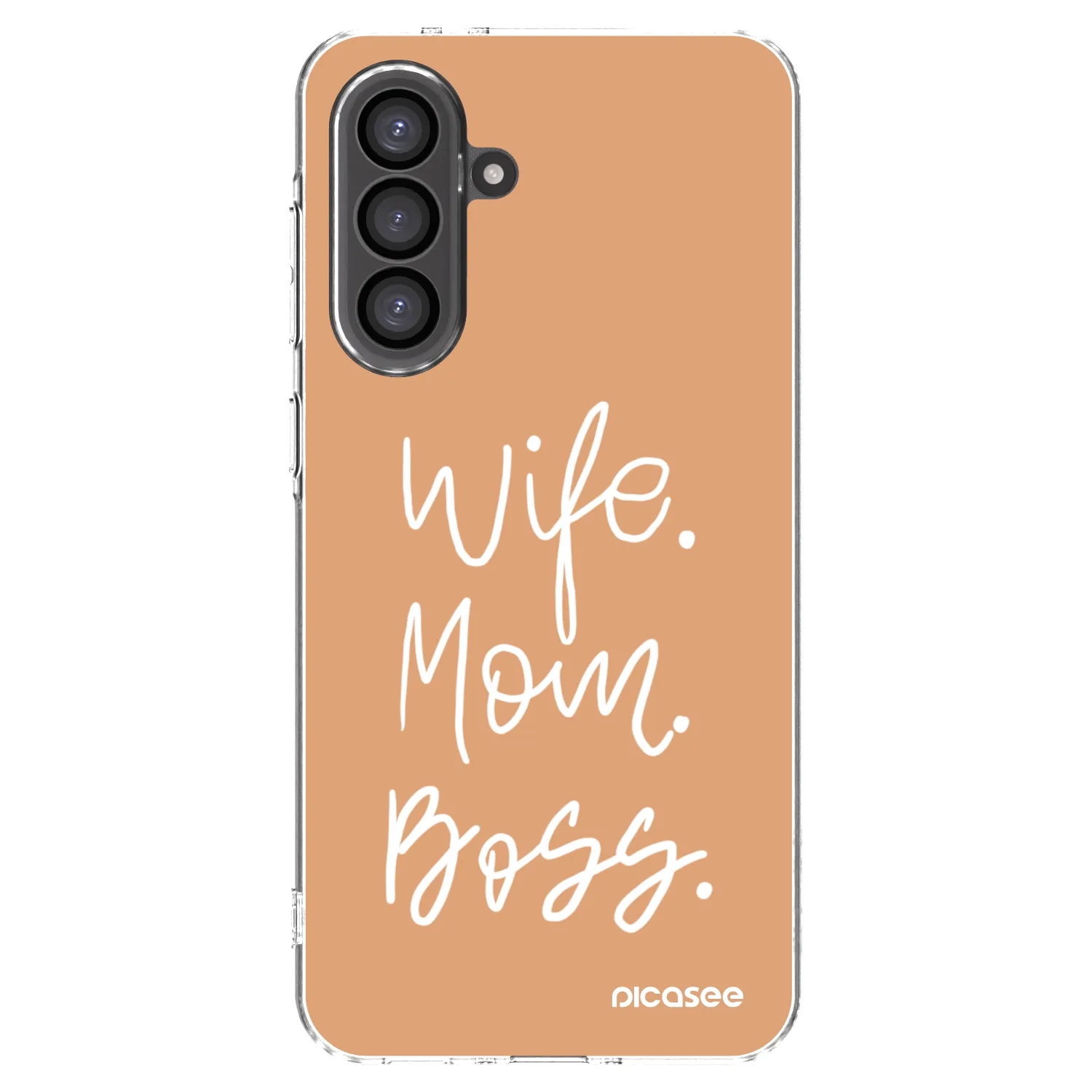Picasee silikonska prozirna maskica za Samsung Galaxy A56 5G A566B - Boss Mama