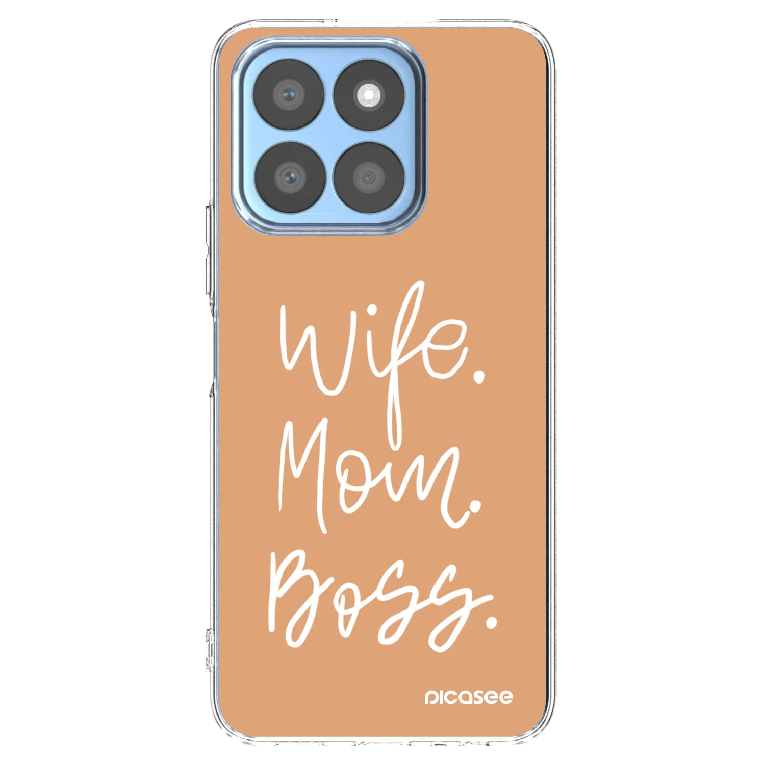Picasee silikonska prozirna maskica za Honor X8c - Boss Mama