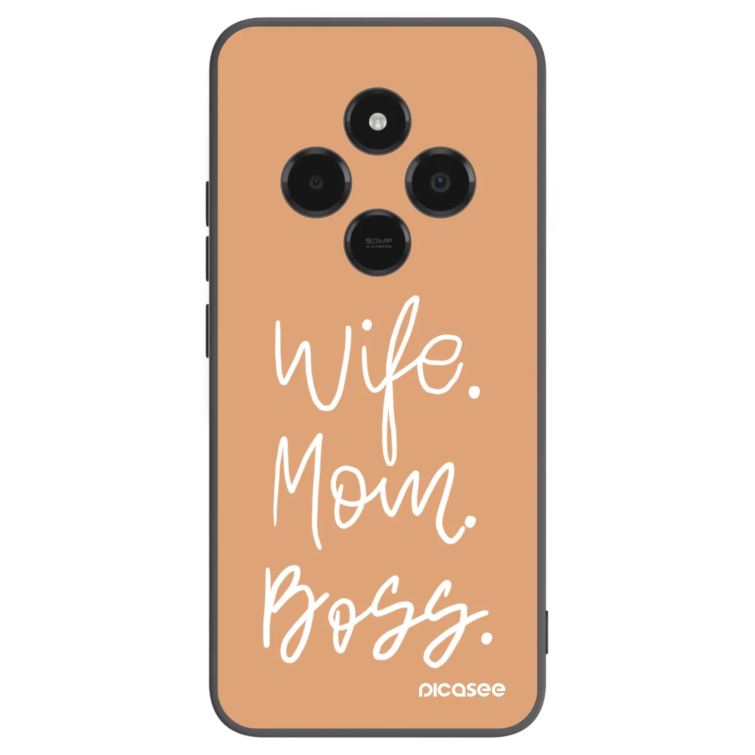 Picasee crna silikonska maskica za Xiaomi Poco C75 - Boss Mama