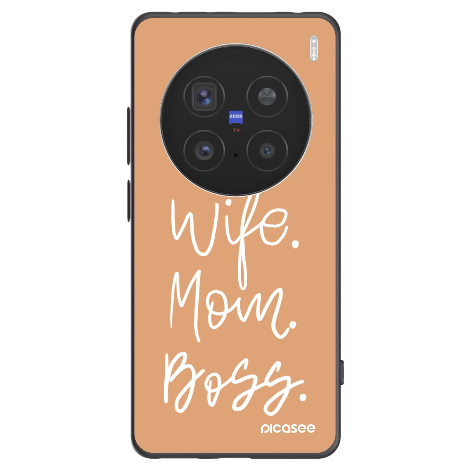 Picasee crna silikonska maskica za Vivo X200 Pro - Boss Mama
