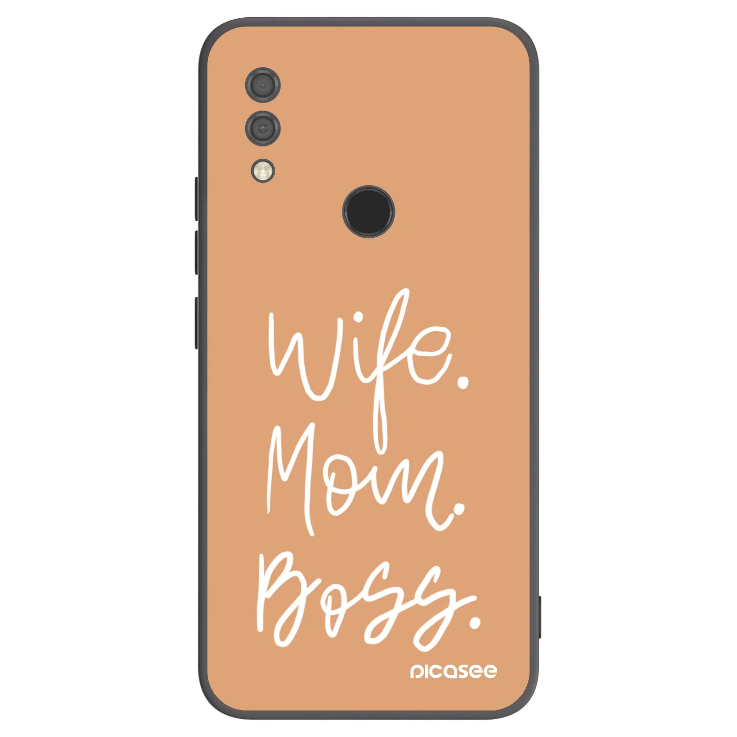 Picasee crna silikonska maskica za Xiaomi Redmi 7 - Boss Mama