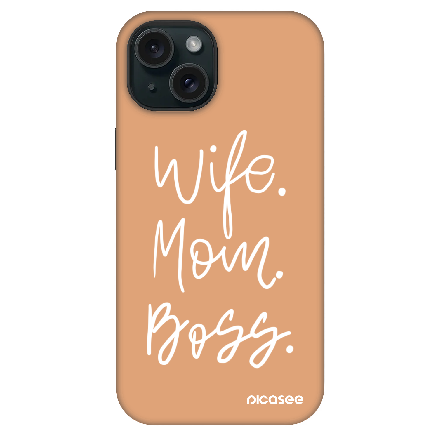 Picasee Fashion Case MagSafe za Apple iPhone 15 - Boss Mama