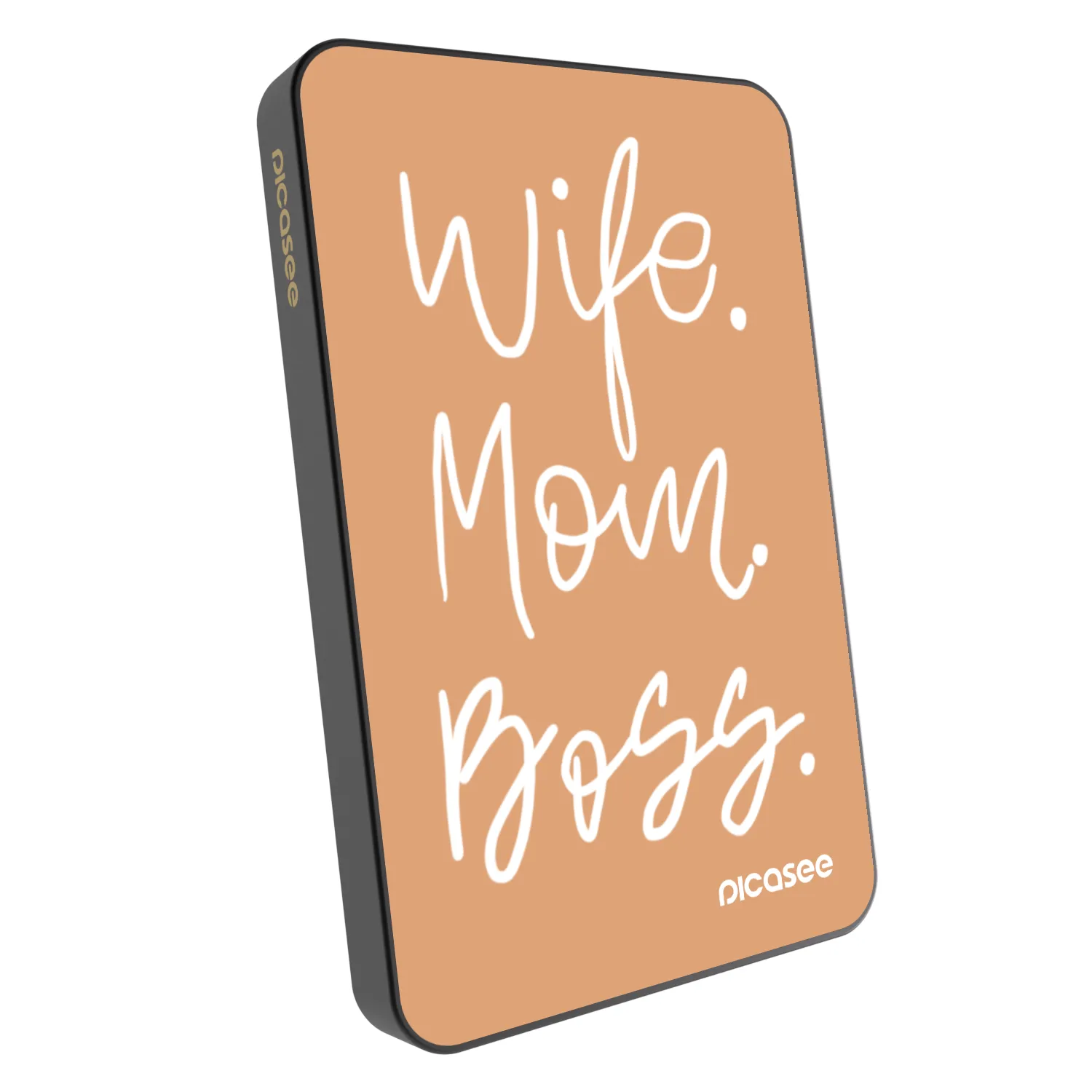 Picasee Prijenosni punjač s MagSafe 5 000 mAh Sivo - Boss Mama