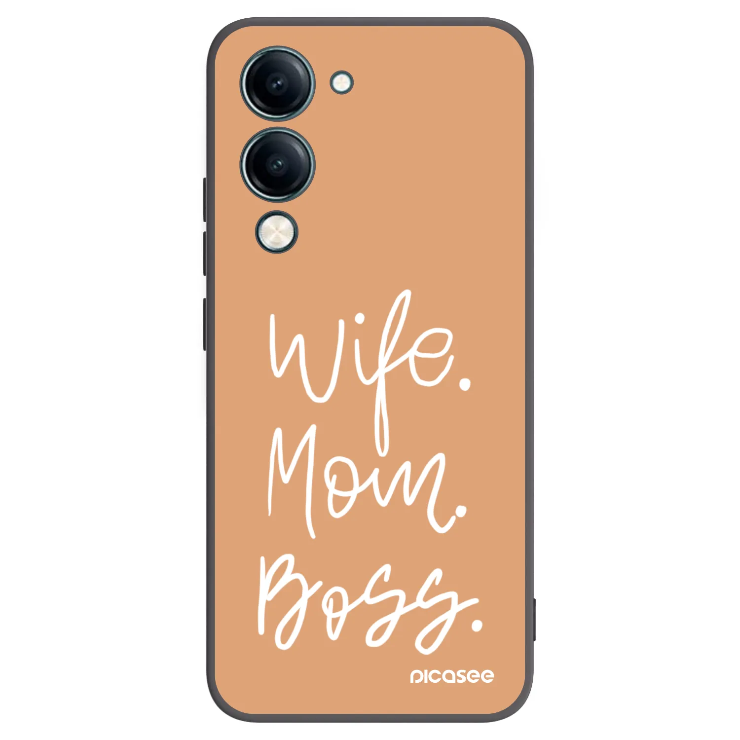 Picasee crna silikonska maskica za Vivo Y29s 5G - Boss Mama