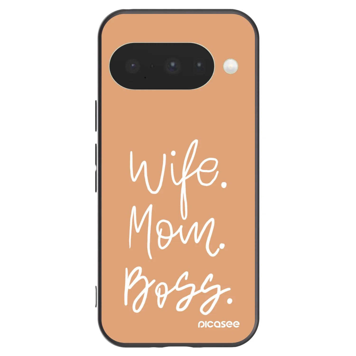 Picasee crna silikonska maskica za Google Pixel 10 - Boss Mama