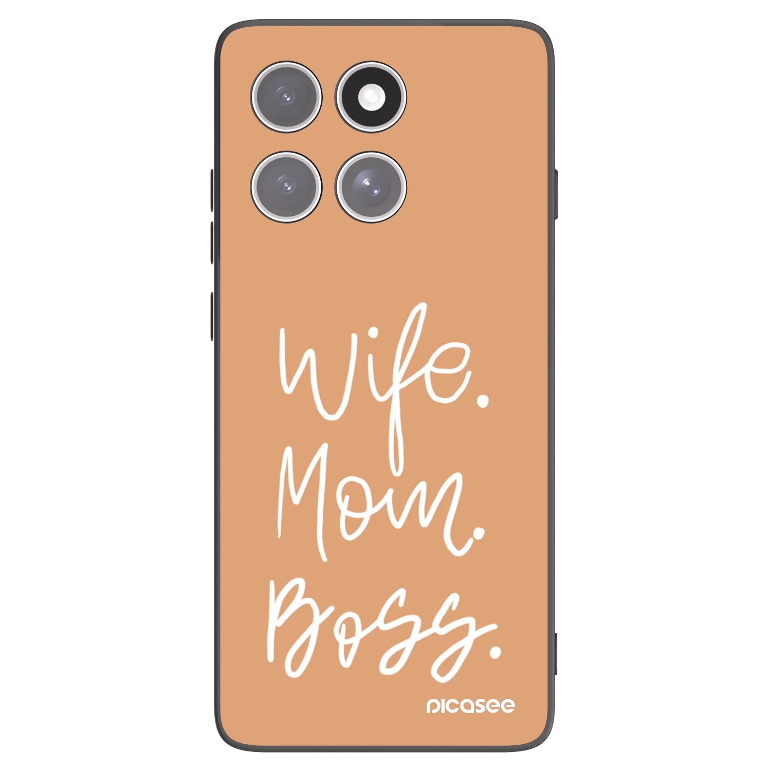 Picasee crna silikonska maskica za Motorola Edge 60 Fusion - Boss Mama