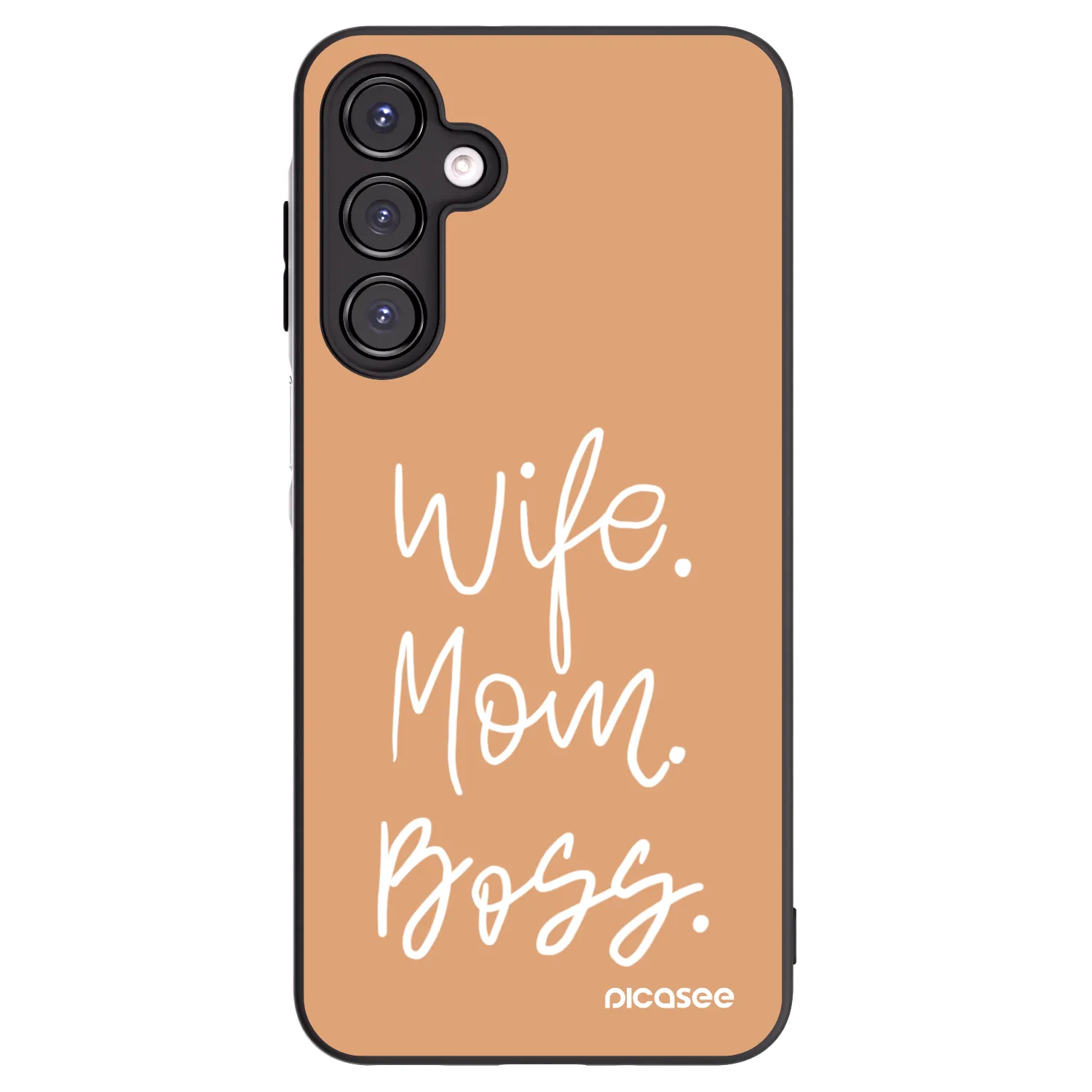 Picasee crna silikonska maskica za Samsung Galaxy A16 4G - Boss Mama